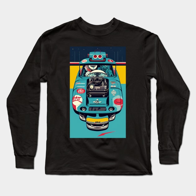 NASCAR VINTAGE RACING Long Sleeve T-Shirt by aviid productions